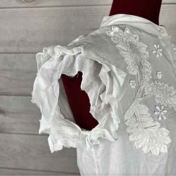 Michael Kors Short Sleeve Embroidered Beaded Dress - Picture 4 of 5